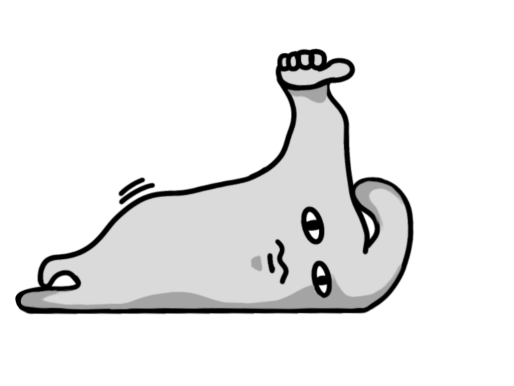 横たわり幻覚ちゃん